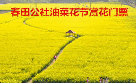 仅16元！享原价20元的【邢台市】春田公社油菜花节赏花门票，包含：春田公社油菜花节赏花门票一张，内设农业示范区、果木种植区、生态农场区、儿童游乐区、餐饮度假区、游园观光区6大服务区。