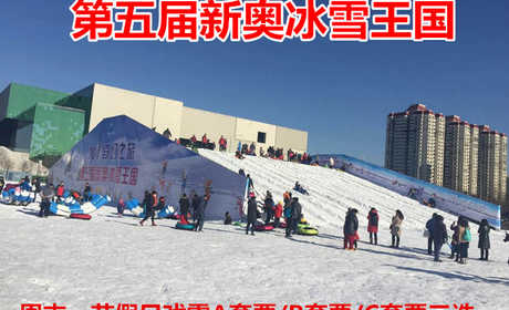 仅99元！享原价240元的【鸟巢/水立方】第五届新奥冰雪王国周末节假日戏雪A套票/B套票/C套票三选一，包含：周末节假日戏雪A套票/B套票/C套票三选一，快带您的孩子来玩雪吧！