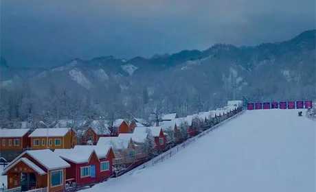 仅65元！享价值138元【洛阳市】白云山下冰雪乐园滑雪节假日3小时门票，可供一人使用；含雪板、雪鞋、雪杖；冰雪世界，一嗨到底，白云山下冰雪乐园！