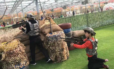 四季亲子乐园6个体验项目套票（射击、真人cs、卡丁车、碰碰车、小火车，骑矮马）
