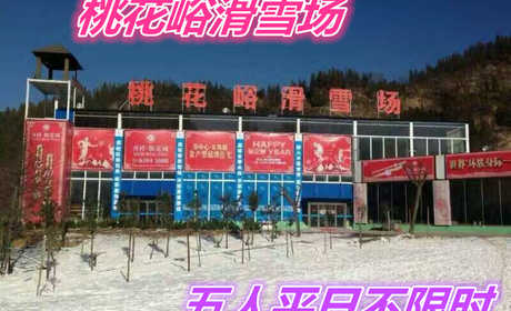 仅540元就享受790元的【荥阳市】桃花峪滑雪场五人平日不限时套票一张，含：雪板、雪鞋、雪杖，2个初级道、1个中级道，1个高级道，雪道总长约3200米。