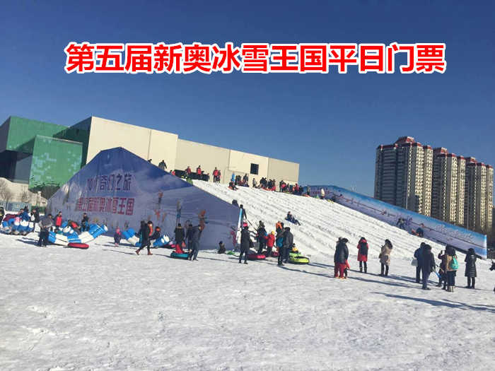 仅30元！即享原价60元的【鸟巢/水立方】第五届新奥冰雪王国平日门票一张，包含：冰雪王国平日门票一张，快带孩子来玩雪吧！